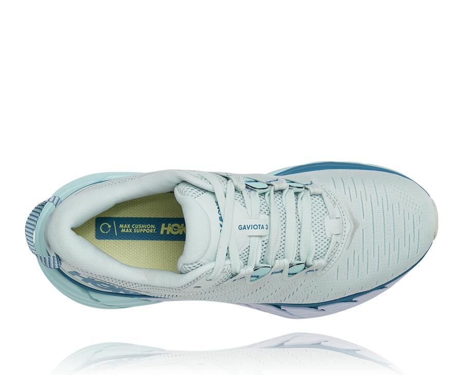 Hoka One One Gaviota 3 Löparskor Dam - Blå - LZPVA-3295